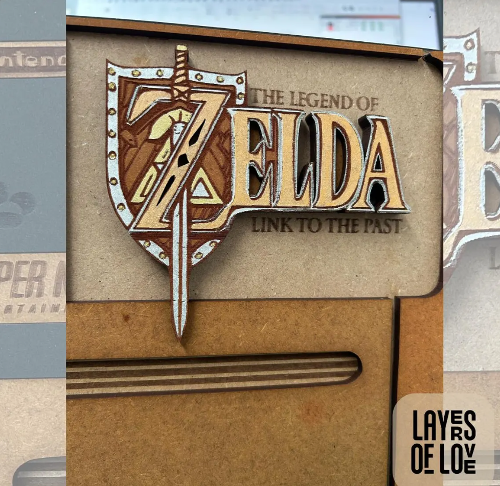 Cartucho decorativo Zelda SNES